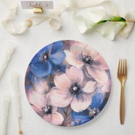 Papper Plate blommigt bröllop/dusch