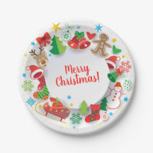 Papper Plate - God jul Gott nytt år! JULAFTON