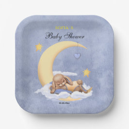 Papper Plate med en söt sovande plommon.