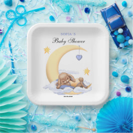 Papper Plate med en söt sovande plommon.