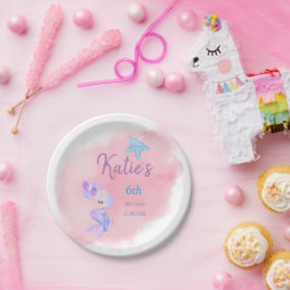 Papper Plats för Sjöjungfru på födelsedagen