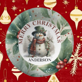 Papper Platt för jultomten Önskemål Underlägg Papper Rund