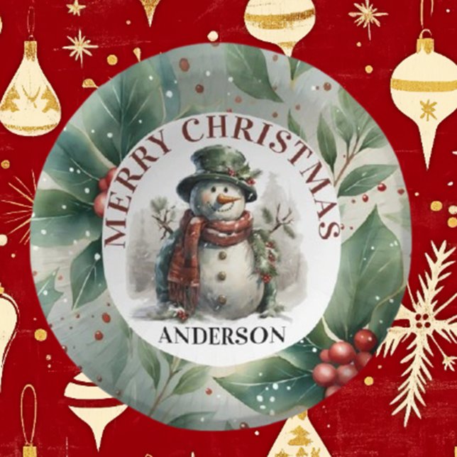 Papper Platt för jultomten Önskemål Underlägg Papper Rund (Celebrate the holiday spirit with Brett's Santa Christmas Wishes paper coasters. )