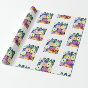 Papper polykromatisk svällning presentpapper