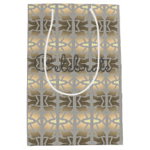 Papper presentsäck för medelstora Eleganter