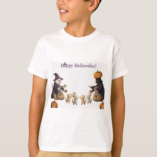Papper&pukku glad halloween! t shirt (Framsida)