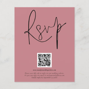 PAPPER QR-kodskript Bröllop Dusty Ro OSA Flygblad