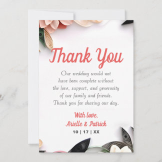 Papper Quilling Ram i Bröllop av minimalistisk Gre Tack Kort