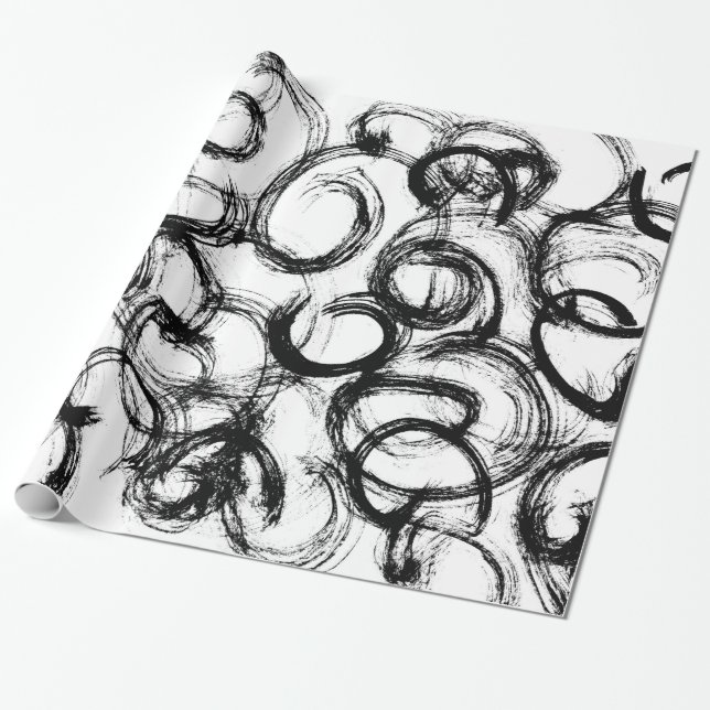 Papper radbrytning av abstraktion presentpapper (Utrullad)