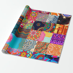 Papper radbrytning av afrikansk design presentpapper
