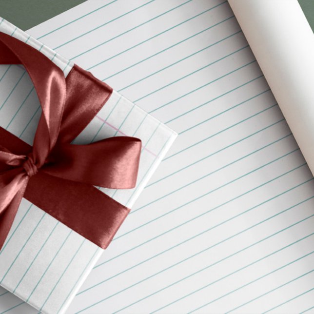 Papper radbrytning av bärbar dator med bred lagsti presentpapper (Skapare uppladdad)