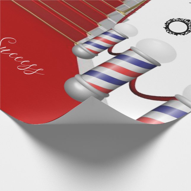 Papper radbrytning av Barbershop Success Presentpapper (Hörn)