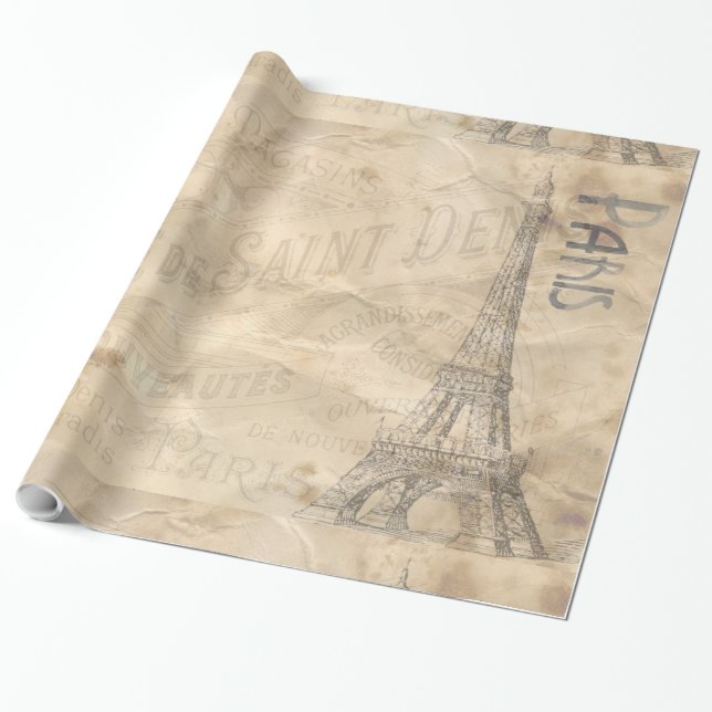 Papper radbrytning av bildalternativ för Paris 1A- Presentpapper (Utrullad)