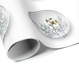 papper radbrytning av blommigt presentpapper