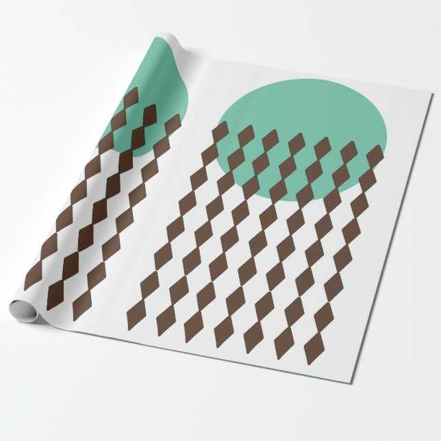 Papper radbrytning av cirkeldiagram presentpapper (Utrullad)