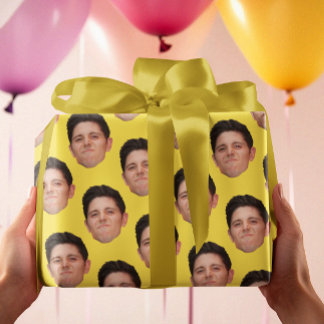 Papper radbrytning av Cute Ansikte eller Pet Photo Presentpapper