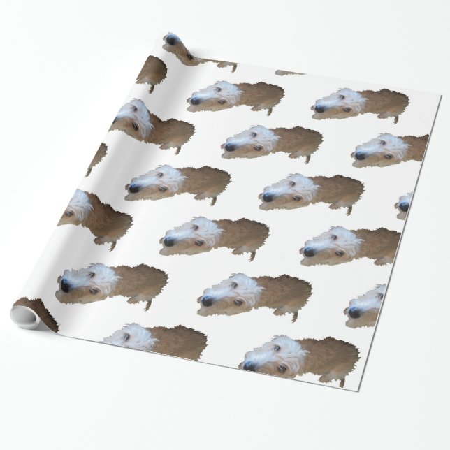 Papper radbrytning av deffy Hund Presentpapper (Utrullad)