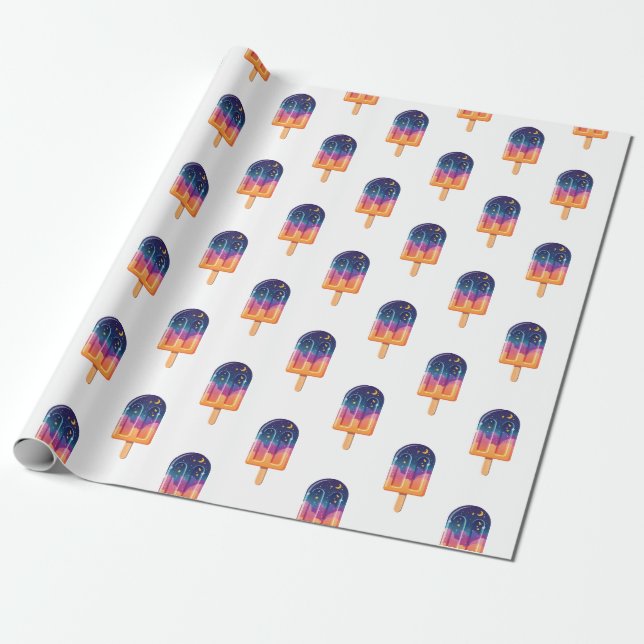 Papper radbrytning av den kosmetiska populationen presentpapper (Utrullad)