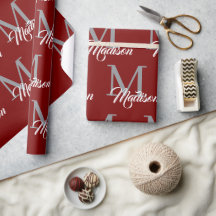 Papper radbrytning av elegant Monogram - Personlig