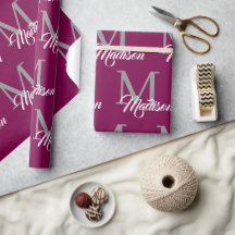 Papper radbrytning av elegant Monogram - Personlig