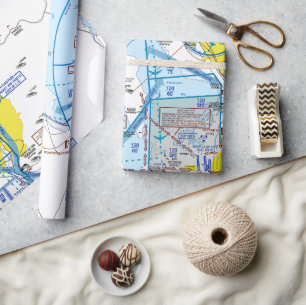 Papper radbrytning av flygdiagram presentpapper