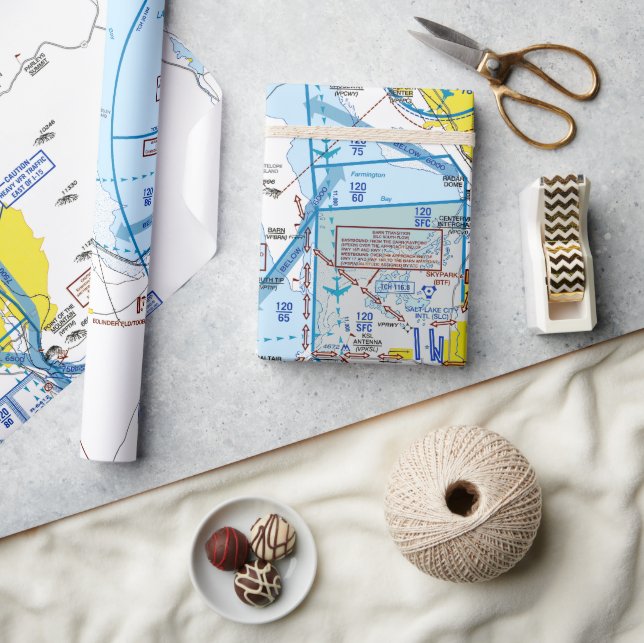 Papper radbrytning av flygdiagram presentpapper (Hantverk)
