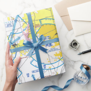 Papper radbrytning av flygdiagram presentpapper