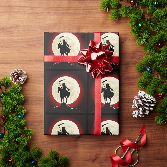 Papper radbrytning av fullt månläge presentpapper (Skapare uppladdad)