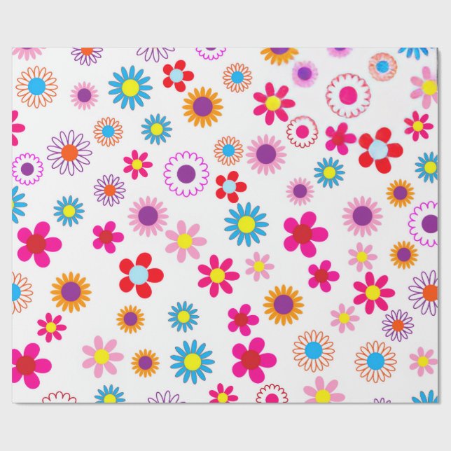 Papper radbrytning av funky presentpapper (Platt)