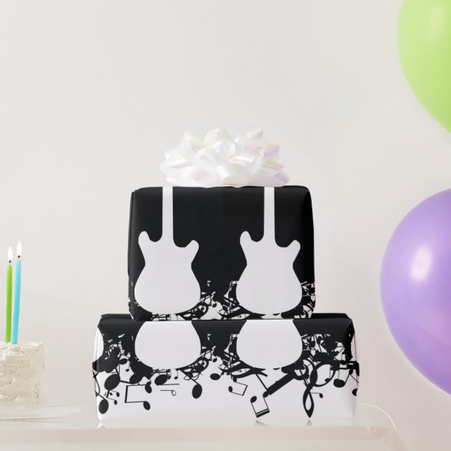 Papper radbrytning av glänsverktyg för musikanteck presentpapper (Festgåvor)