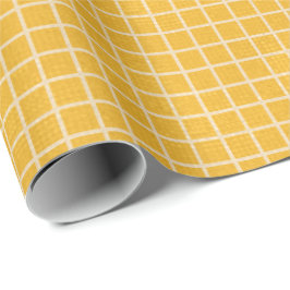 Papper radbrytning av golden Grid Premium Matte Presentpapper