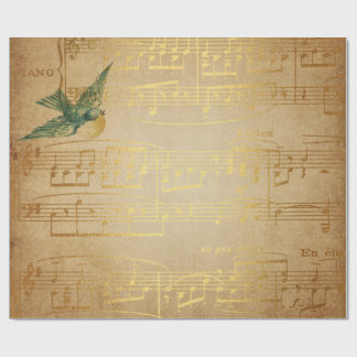 Papper radbrytning av Golden Sång Music Matte Presentpapper