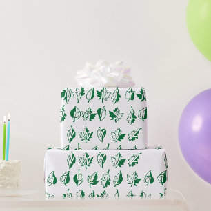 Papper radbrytning av grönten Alphabet Wrapping Presentpapper