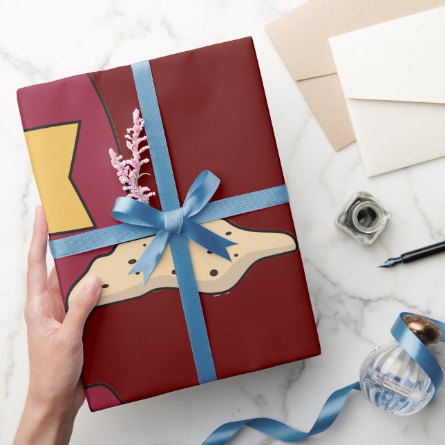 Papper radbrytning av hakar och skrapor presentpapper (Skapare uppladdad)