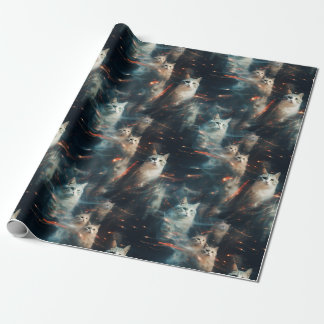 Papper radbrytning av helgdag presentpapper