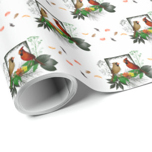 Papper radbrytning av kardinaler (välj färg) presentpapper