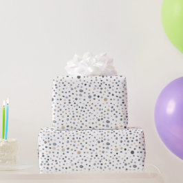 Papper radbrytning av konfetti vattenfärgade punkt presentpapper