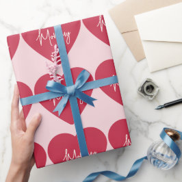 Papper radbrytning av mamma | Rosa - bakgrund och Presentpapper