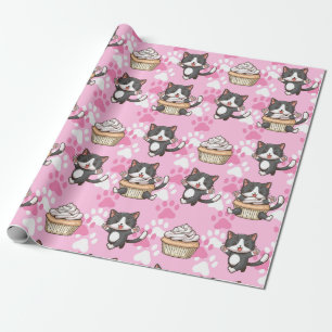 Papper radbrytning av matta katter presentpapper