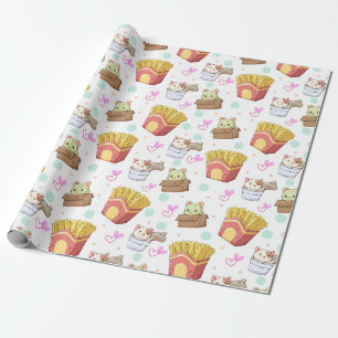 Papper radbrytning av matta katter presentpapper