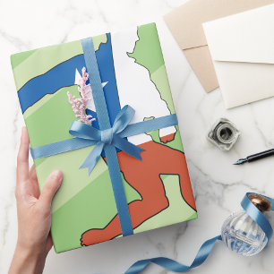 Papper radbrytning av nationell fotbollsspelare presentpapper