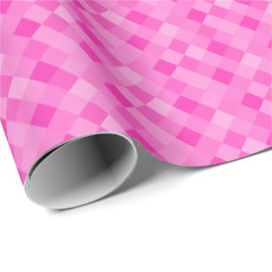 Papper radbrytning av nyans rosa pixel2 mönster presentpapper