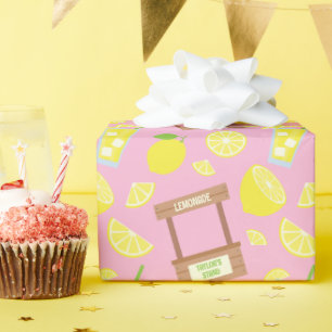 Papper radbrytning av personlig Lemonade stativ Presentpapper
