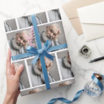 Papper radbrytning av personlig Photo Grid Gift Presentpapper<br><div class="desc">Anpassa presentfigursättningen genom att ladda upp ett foto som du själv väljer! Modern bilder i ett rutnätsformat som skulle vara underbart vid alla särskilda tillfällen.</div>