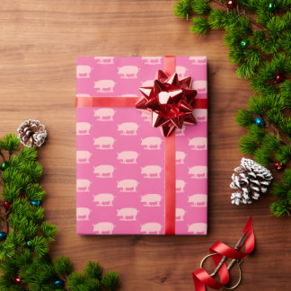 Papper radbrytning av Piggy Lite Rosa Wrapping Presentpapper