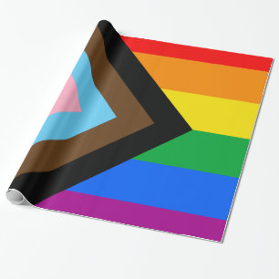 Papper radbrytning av Pridet LGBTQ+ Progress Presentpapper