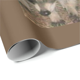 Papper radbrytning av rackoonprojektionsyta presentpapper
