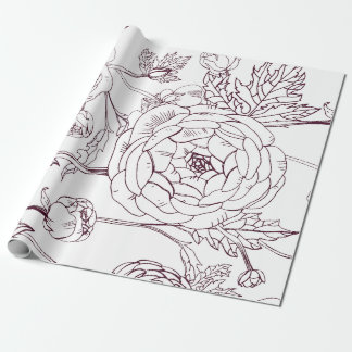 Papper radbrytning av ramkontur | Luxurit Bröllop Presentpapper