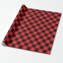 Papper radbrytning av Red and Black Buffalo Check