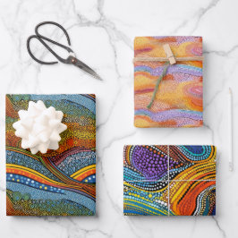 Papper radbrytning av regnbågspart stil